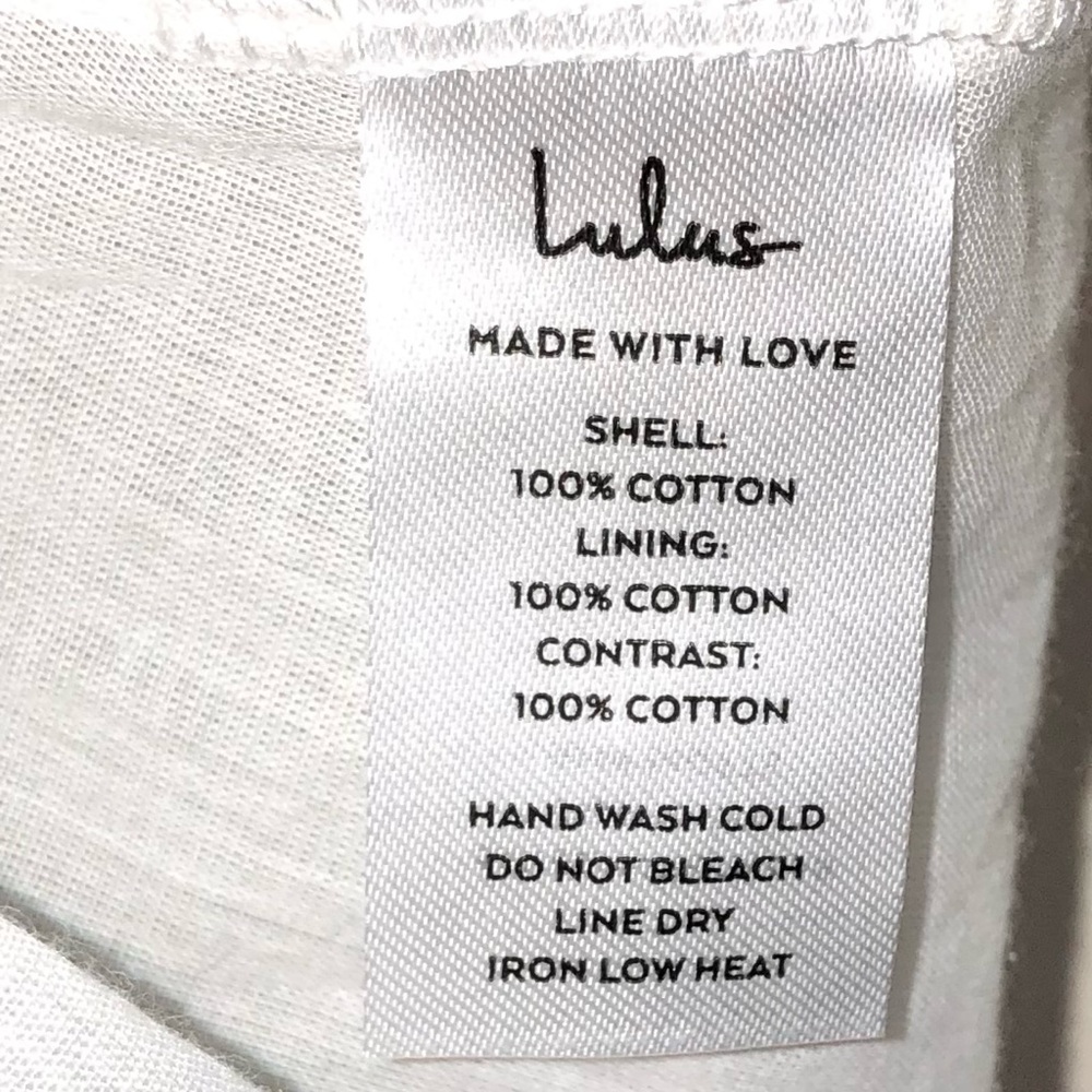 Lulu's Folklore White Swiss Dot Lace Short Sleeve Tiered Midi Dress NWT - Picture 9 of 9